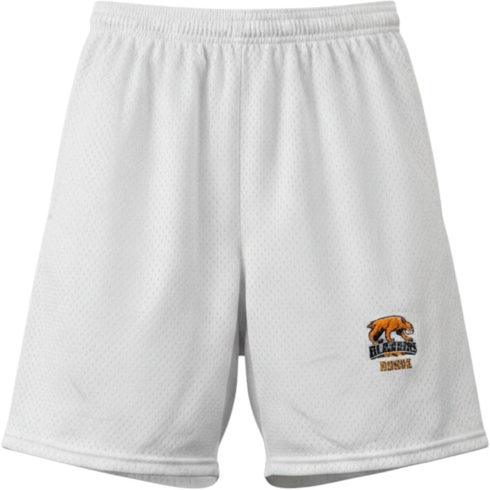 Epic Sports Trailblazers Lacrosse Shorts Mens Large White Mesh Athletic Gym 0994